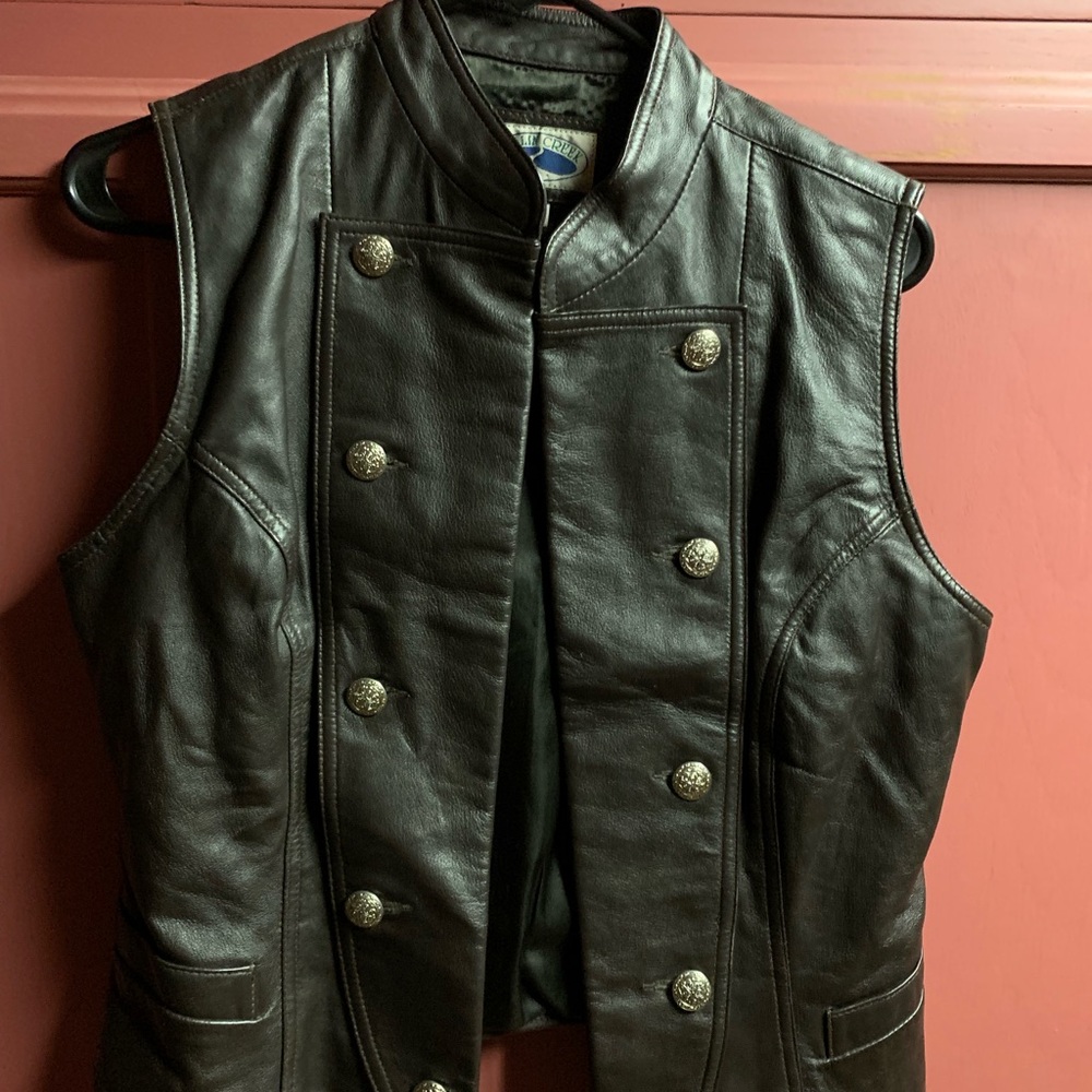 Nice leather brown vest